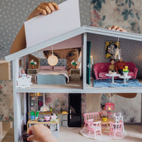 Thumbnail for Lundby Dockhusmöbler Vardagsrumsset Rosa