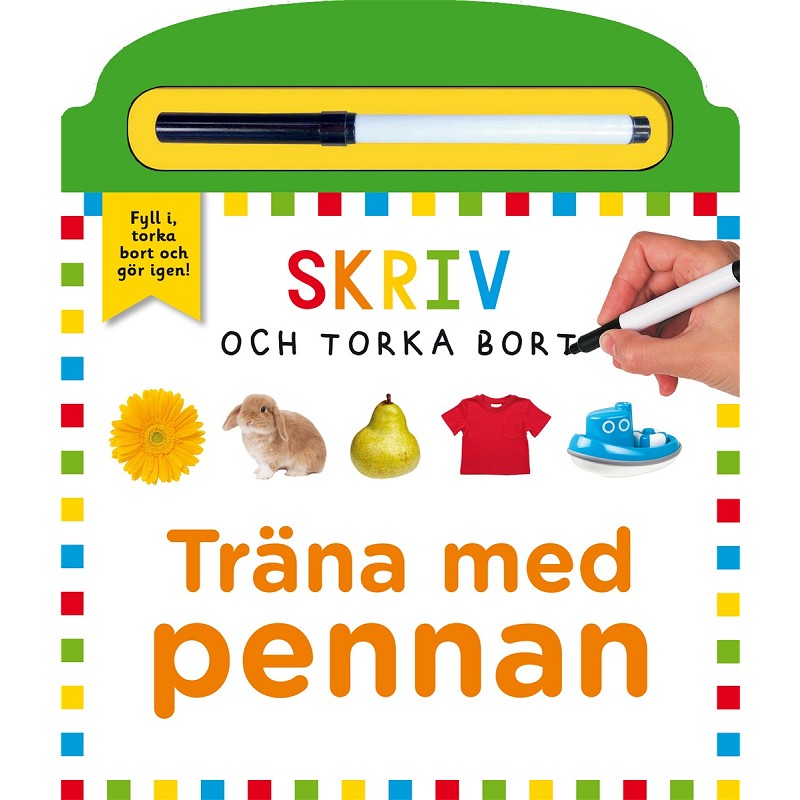 Skriv och torka bort-bok: Träna med pennan