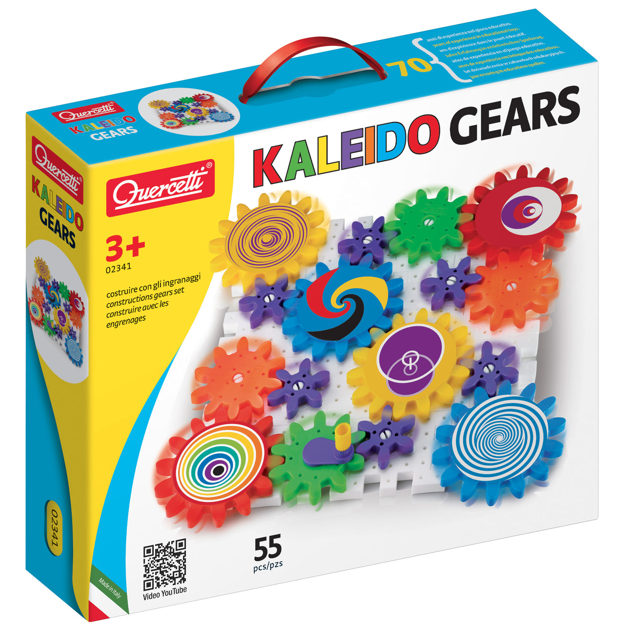 Quercetti Spel Georello Gears Kaleido (54 delar)