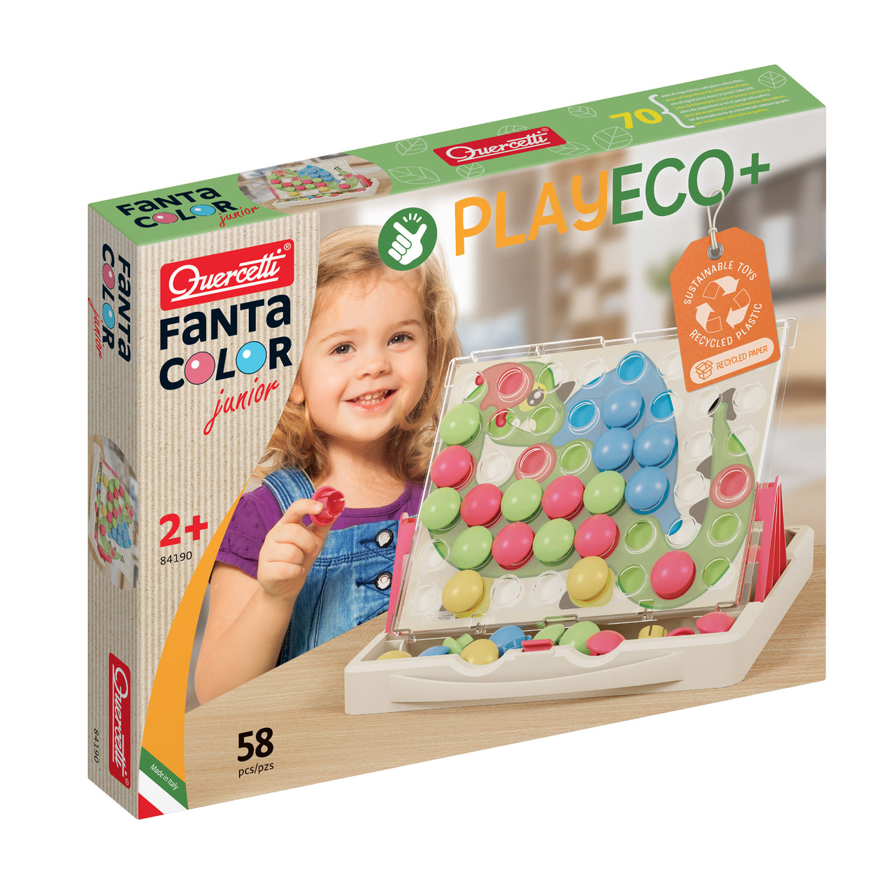 Quercetti Fantacolor Junior Play Eco+ (58 delar)