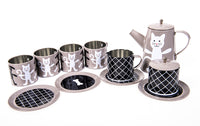 Thumbnail for Pellianni Tin Tea Set Grey