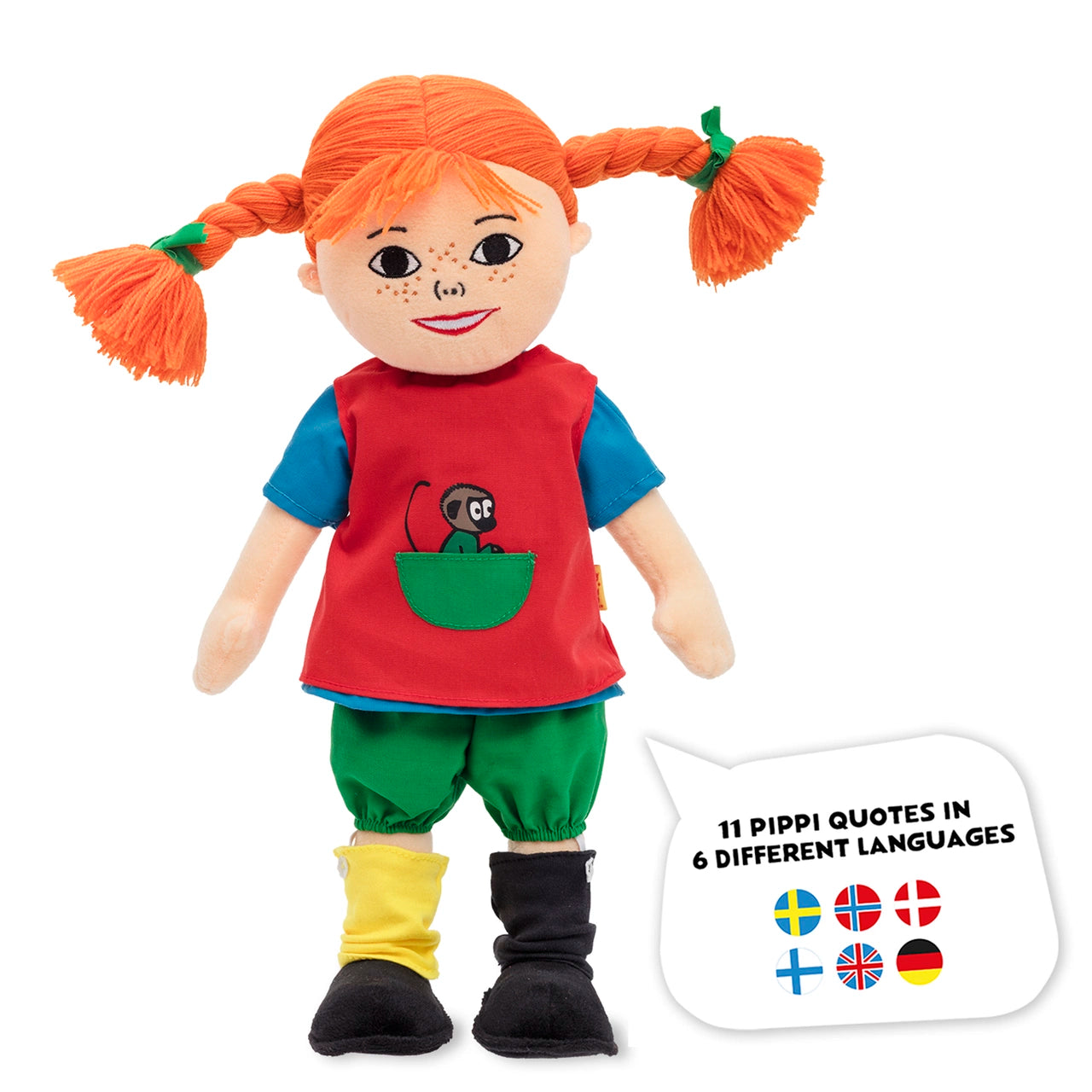 Pippi Taldocka Tyg 40cm