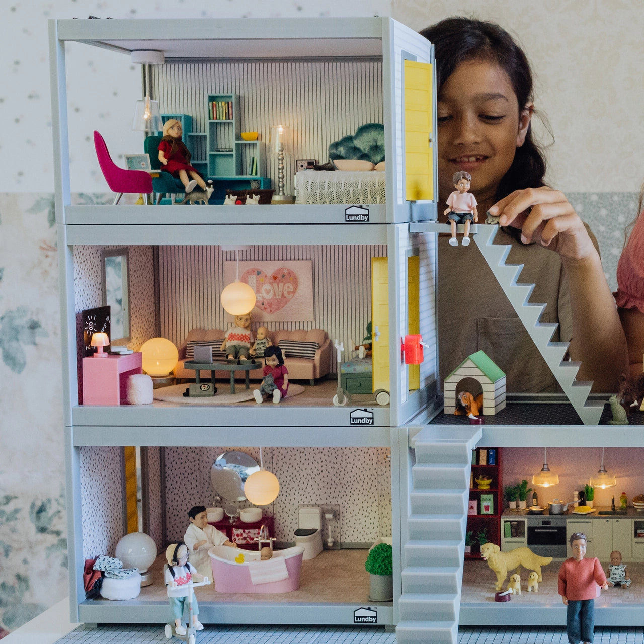 Lundby Dockhusmöbler Bokhylleset