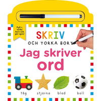 Thumbnail for Skriv och torka bort-bok: Jag skriver ord