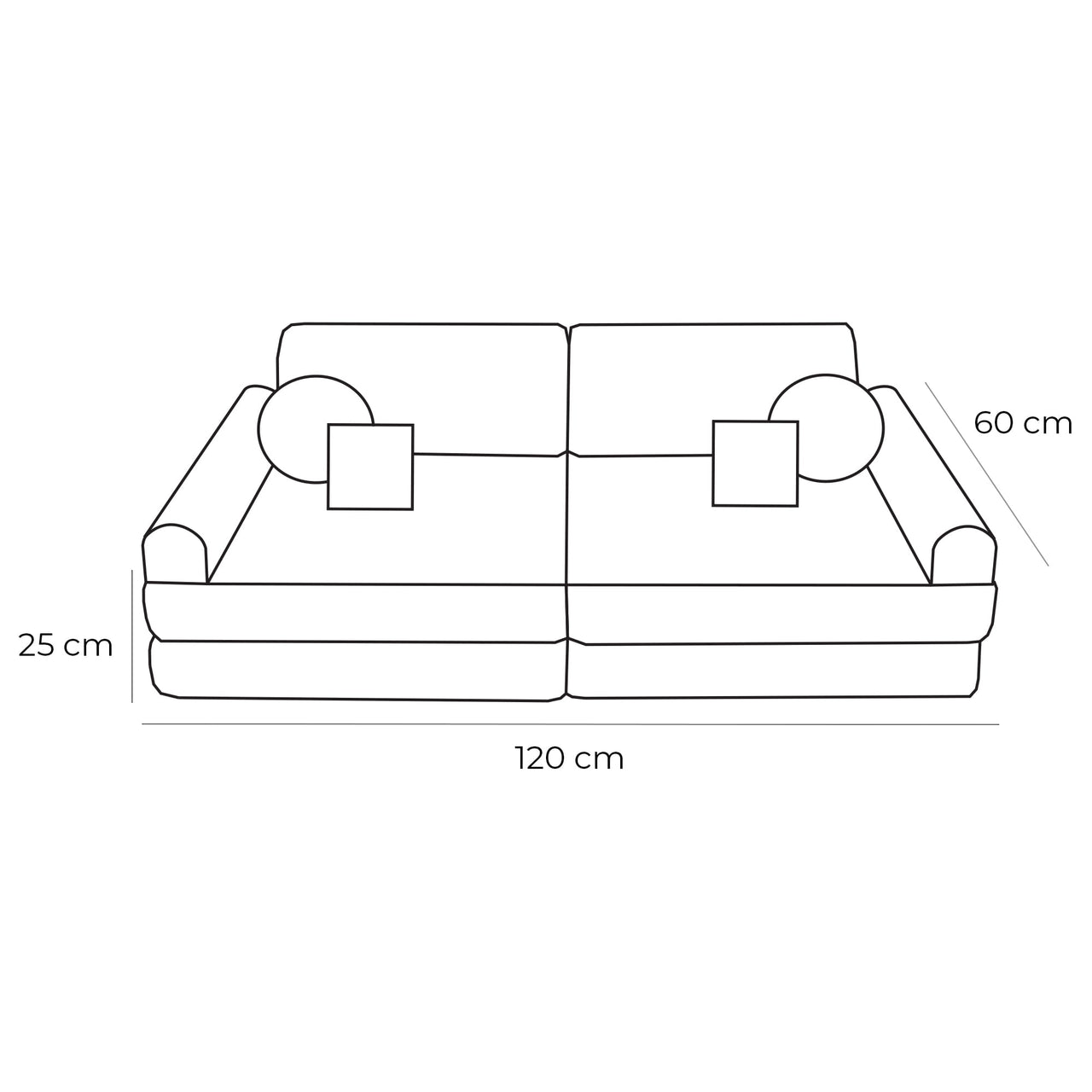 MeowBaby Pocket Sofa Plus Flera Färger