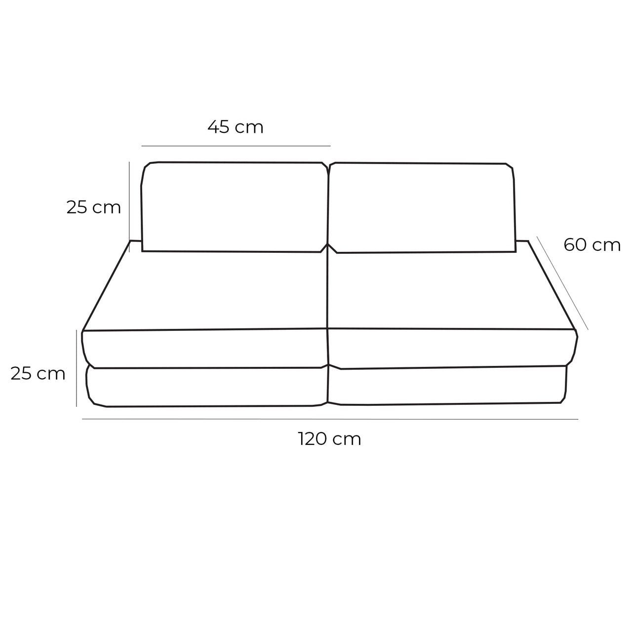 MeowBaby Pocket Sofa Basic Flera Färger