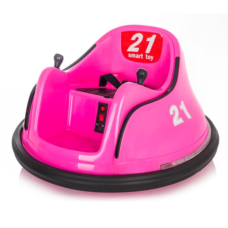 Azeno Bumper Car Rosa Elbil för barn, 6V