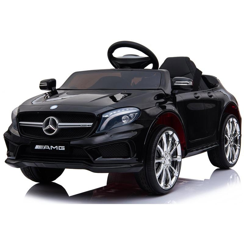 Azeno Mercedes AMG GLA45 Svart elbil för barn, 2x12V