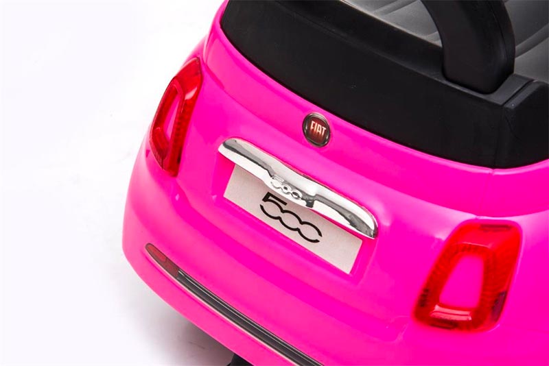 Azeno Fiat 500 Rosa Gåbil för barn bild bakdel