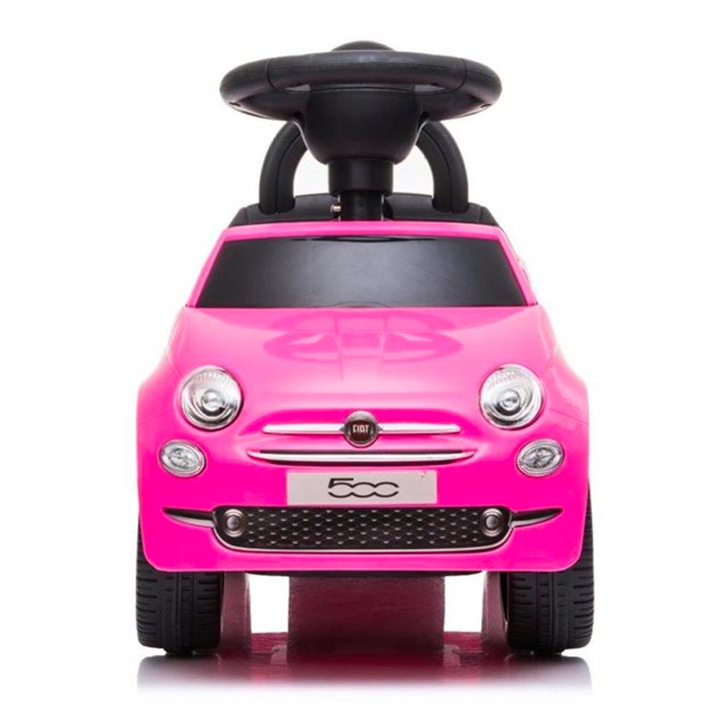 Azeno Fiat 500 Rosa Gåbil för barn bild framifrån