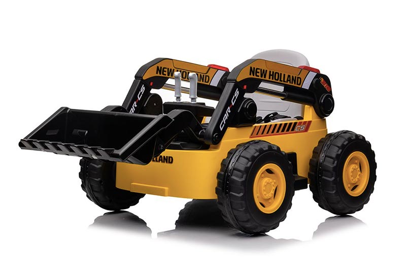 Azeno New Holland Lastare för barn, 4x12V bild från sidan