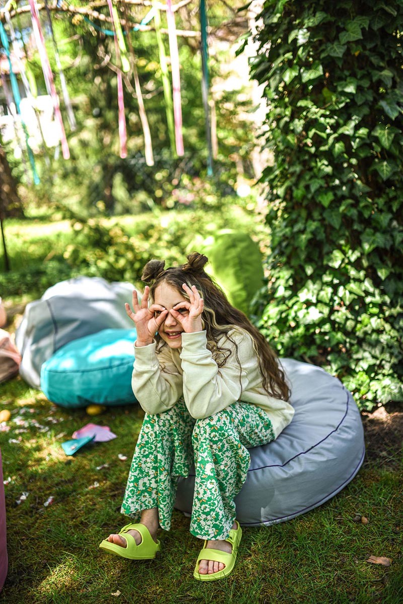 Bini Sittpuff för utomhusbruk - Little Cloud miljöbild 3