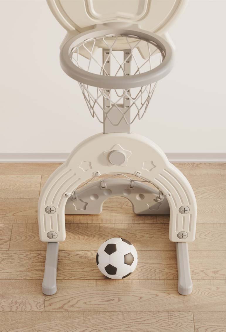 Elite Toys 3-i-1 Basket, fotbollsmål & golf