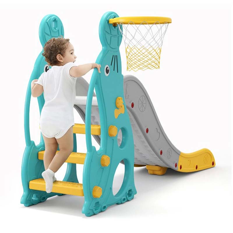 Elite Toys Rutschkana med basketkorg Turkos