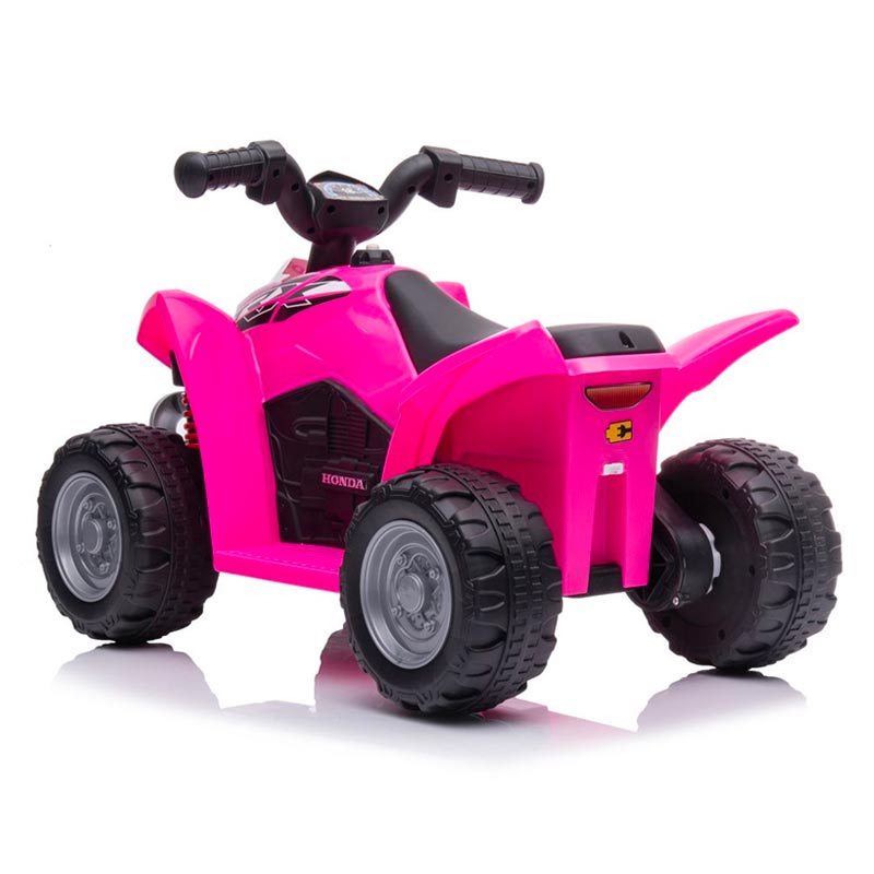 Azeno Honda PX250 ATV Pink, 6V bakifrån från sidan