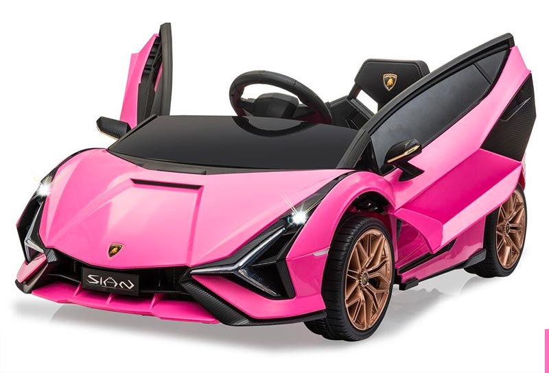 Azeno Lamborghini Sian Rosa Elbil för barn