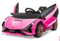 Thumbnail for Azeno Lamborghini Sian Rosa Elbil för barn