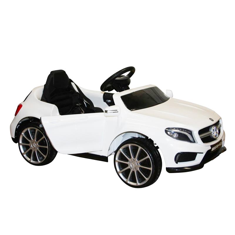 Azeno Mercedes AMG GLA45 Vit elbil för barn, 2x12V