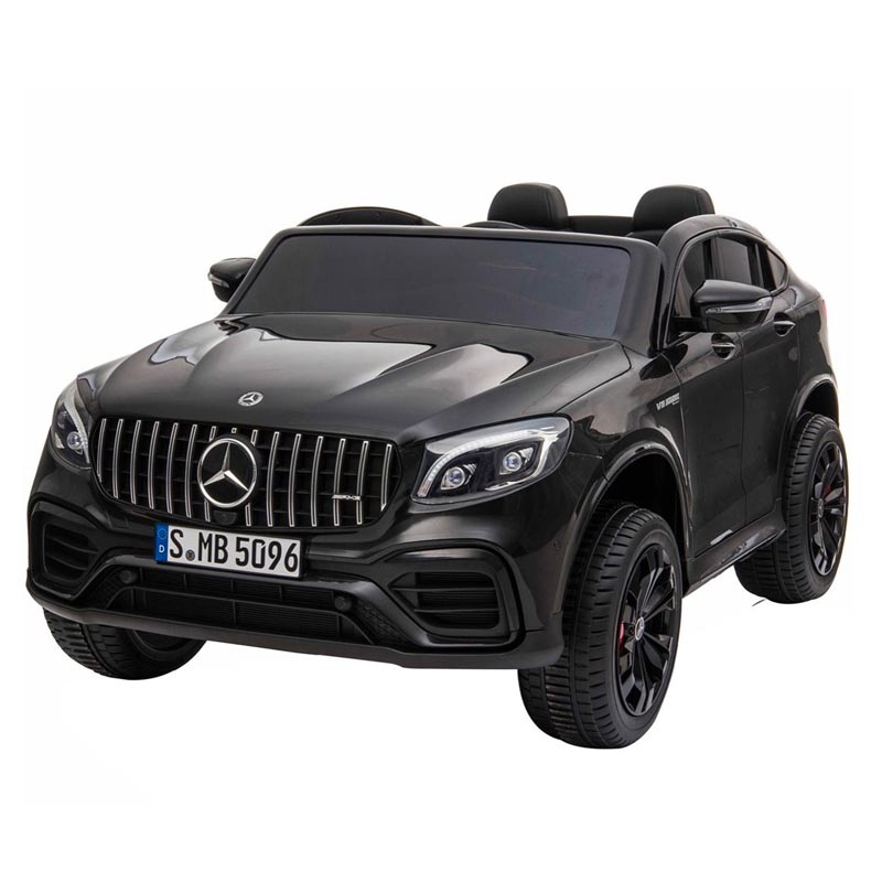 Azeno Mercedes GLC 63S Coupe Svart Elbil för barn, 4x12V