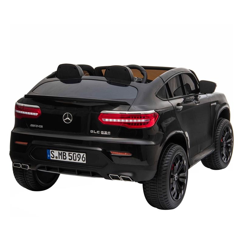 Azeno Mercedes GLC 63S Coupe Svart Elbil för barn bild bakifrån