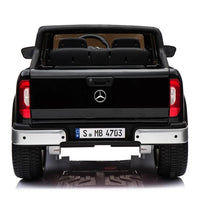 Thumbnail for Azeno Mercedes X-Class Svart Elbil för barn,  4x12V bild bakifrån