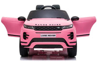 Thumbnail for Azeno Range Rover Evoque 12V Rosa Elbil för barn, 4x12V bild med öppna dörrar