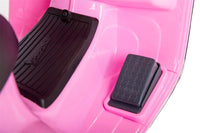 Thumbnail for Azeno Vespa PX150 Rosa elmotorcykel för barn bild på pedal