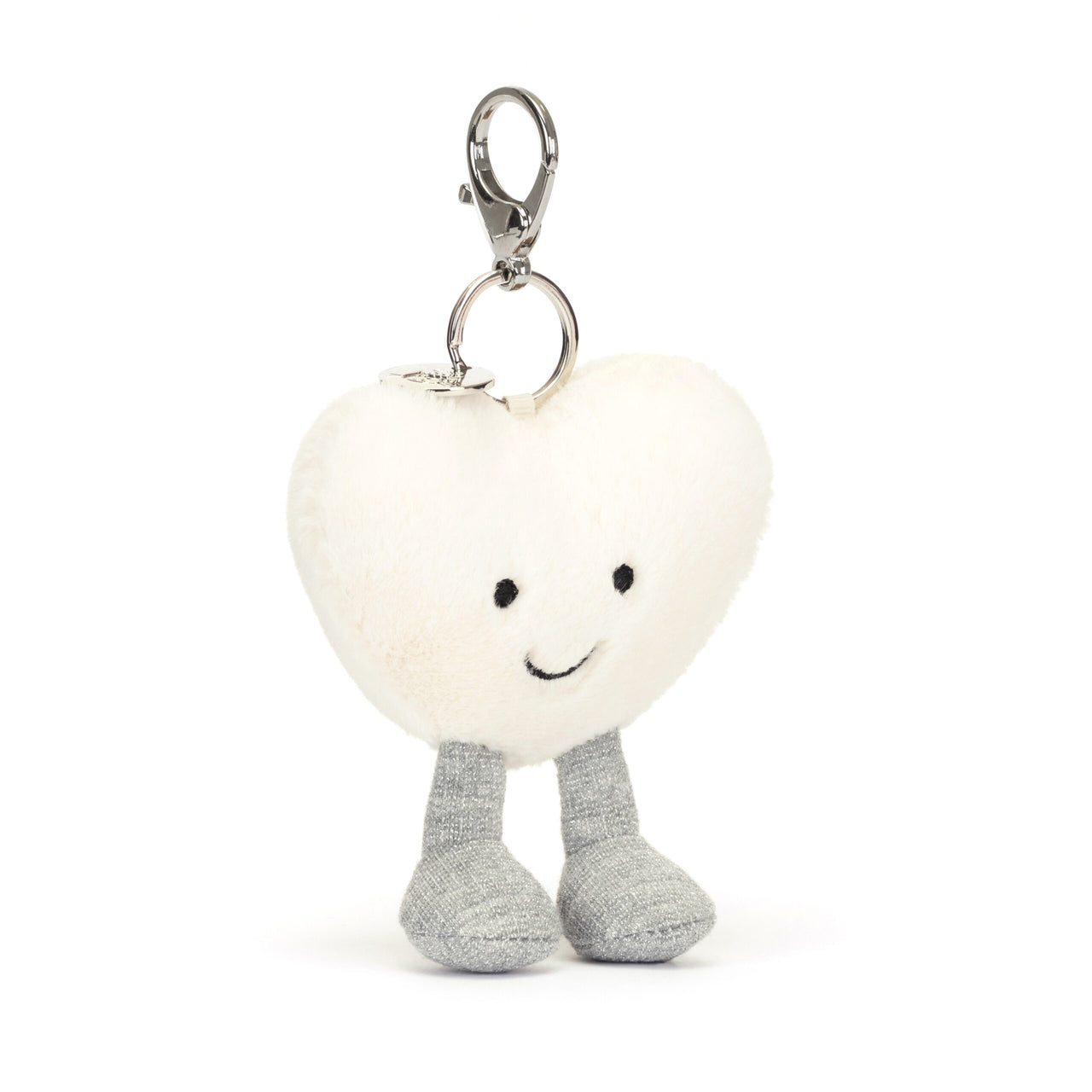 Jellycat Amuseable Cream Heart Bag Charm