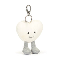 Thumbnail for Jellycat Amuseable Cream Heart Bag Charm