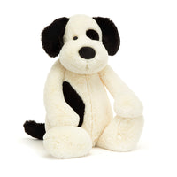 Thumbnail for Jellycat Bashful Black & Cream Puppy Really Big