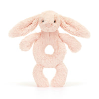 Thumbnail for Jellycat Bashful Blush Bunny Ring Rattle