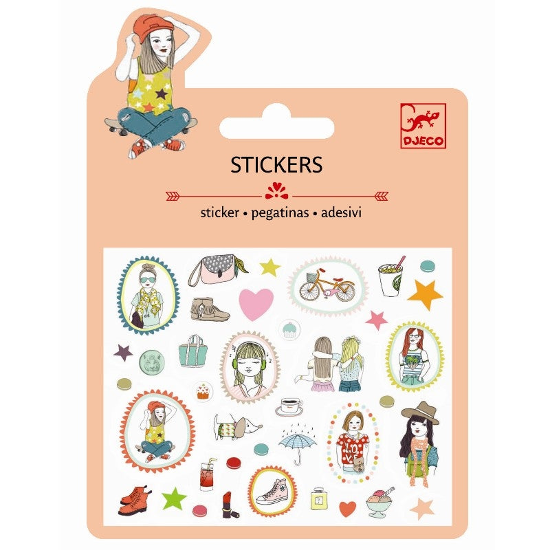 Djeco Mini Stickers Puffy - Fashion