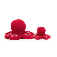 Thumbnail for Jellycat Cranberry Octopus Little