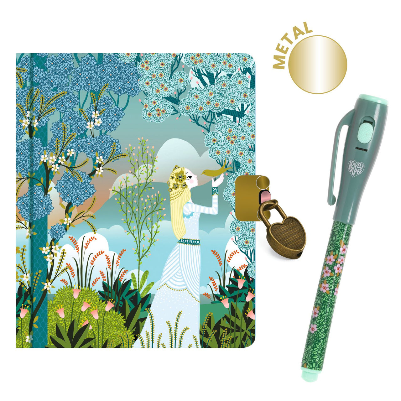 Djeco Charlotte little secret notebook - magic pen