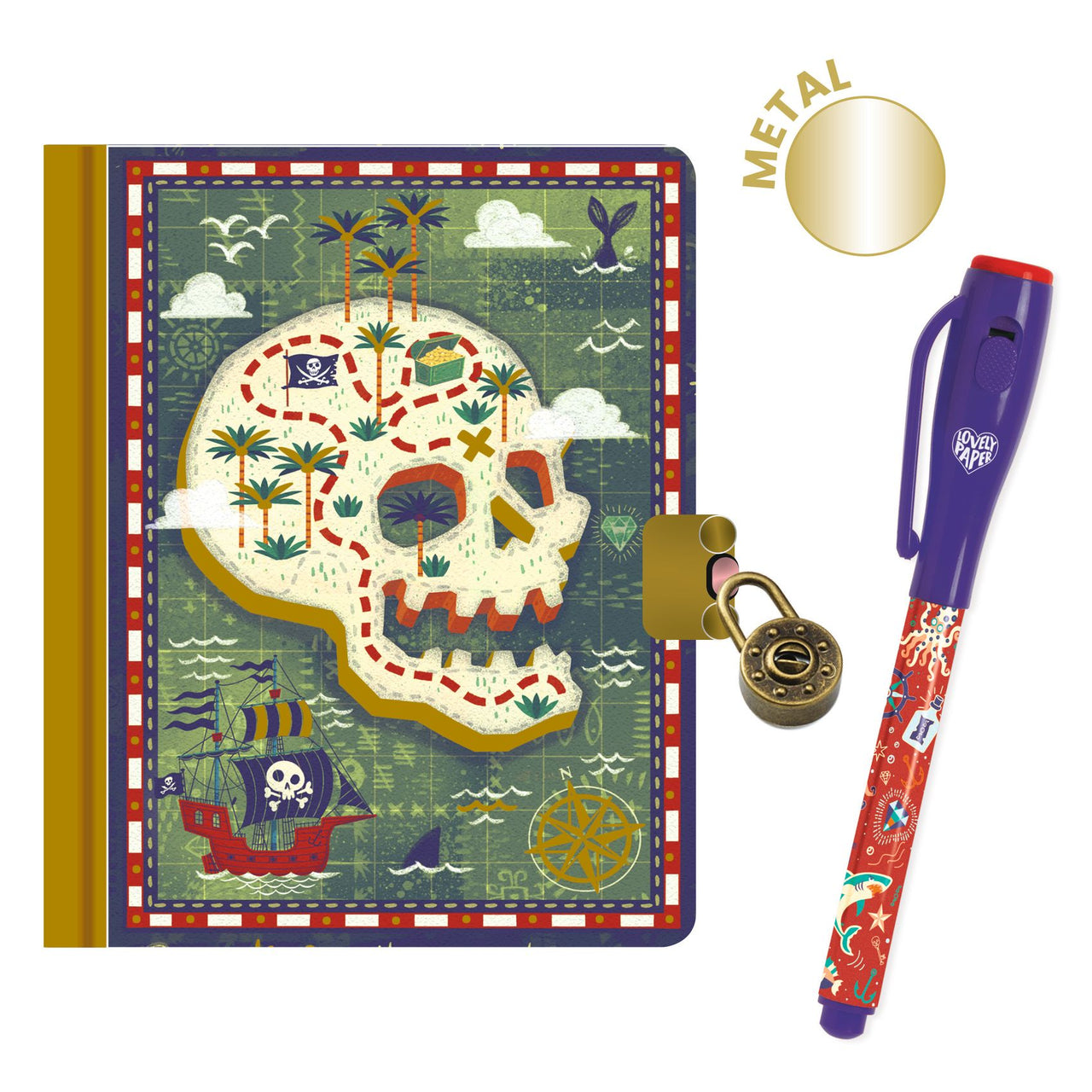 Djeco Steve little secret notebook - magic pen