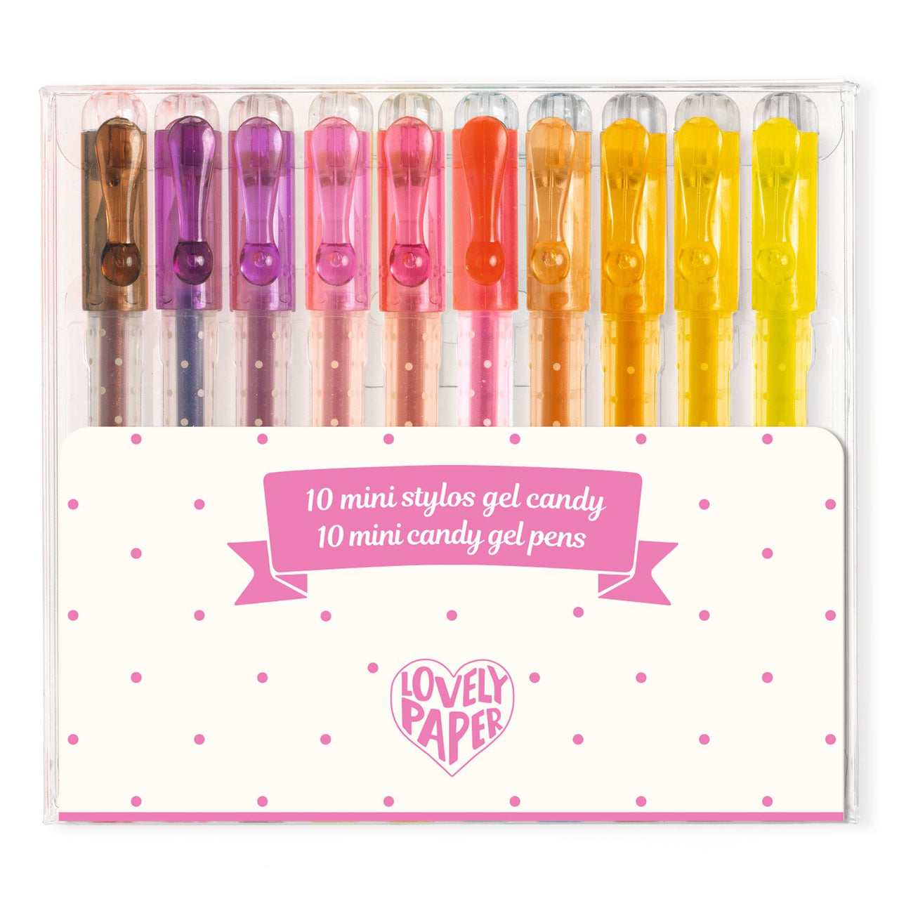 Djeco 10 mini Candy-Coloured Gel Pens