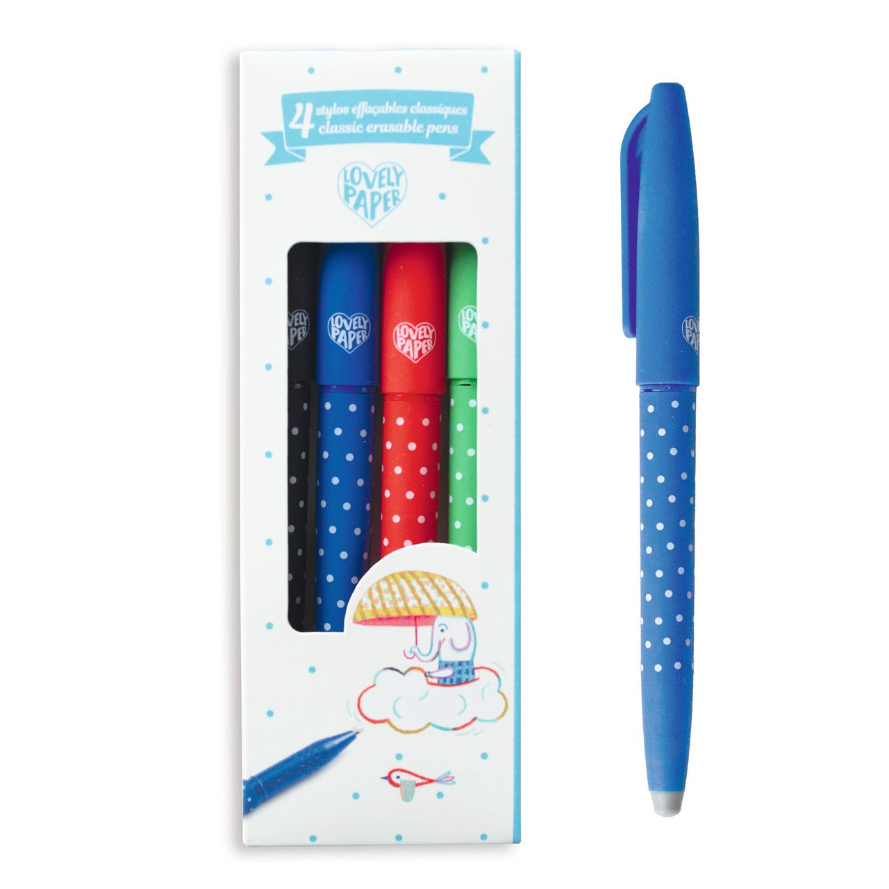 Djeco 4 Classic Erasable Pens