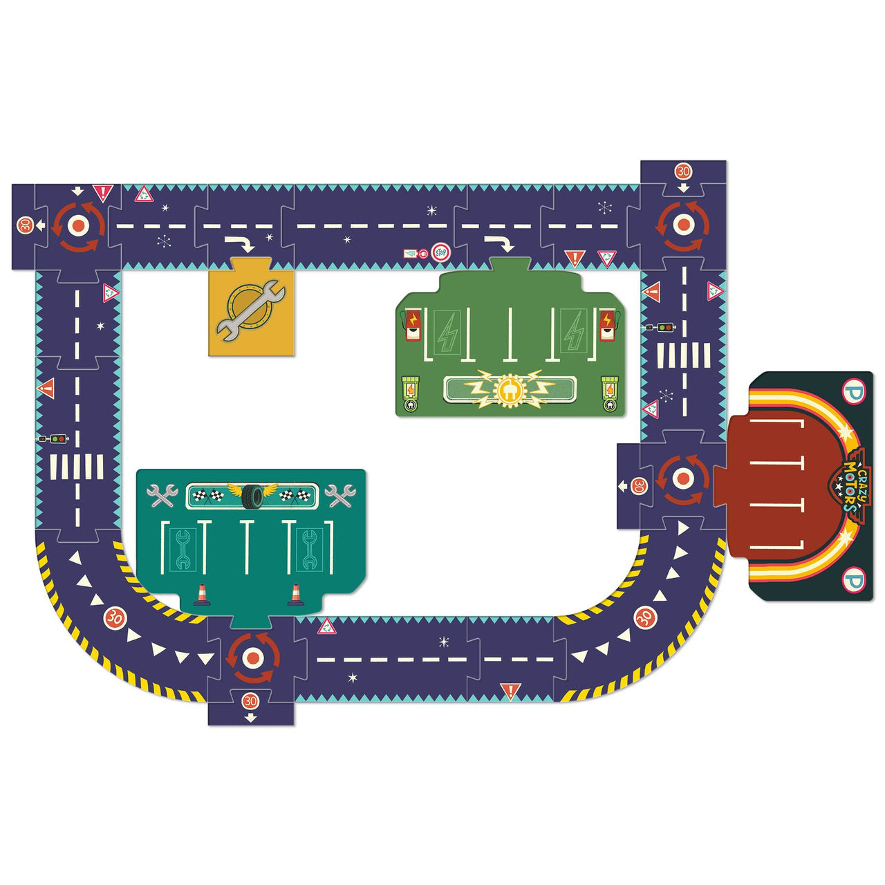 Djeco City Circuit - Giant Puzzle