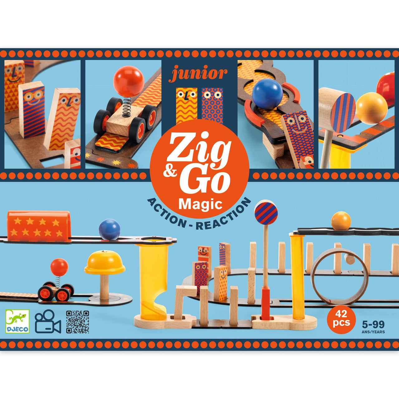 Djeco Zig & Go Junior - Magic - 43pcs