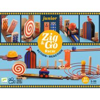 Thumbnail for Djeco Zig & Go Junior - Racer - 51pcs