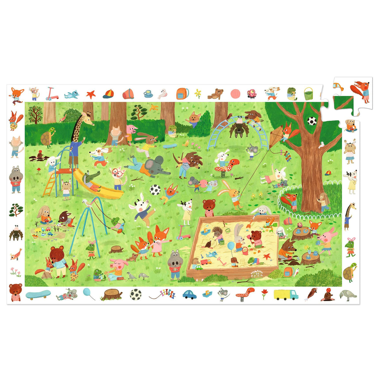 Djeco Observationspussel - Little Friends' Garden - 35 pcs - FSC MIX