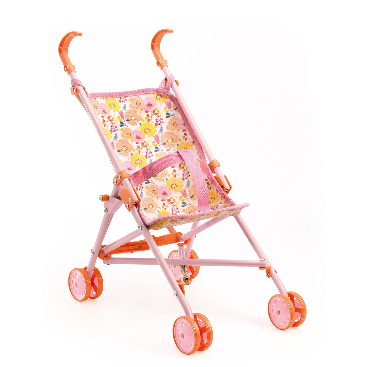 Djeco Doll Stroller Flowers - 54 cm