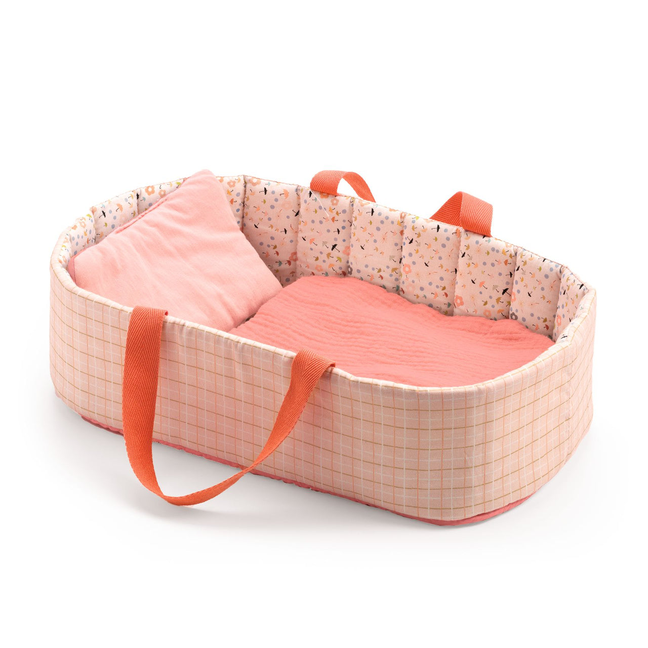 Djeco Doll Bassinet Pink Lines