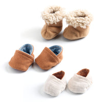 Thumbnail for Djeco 3 pairs of slippers -dolls clothing