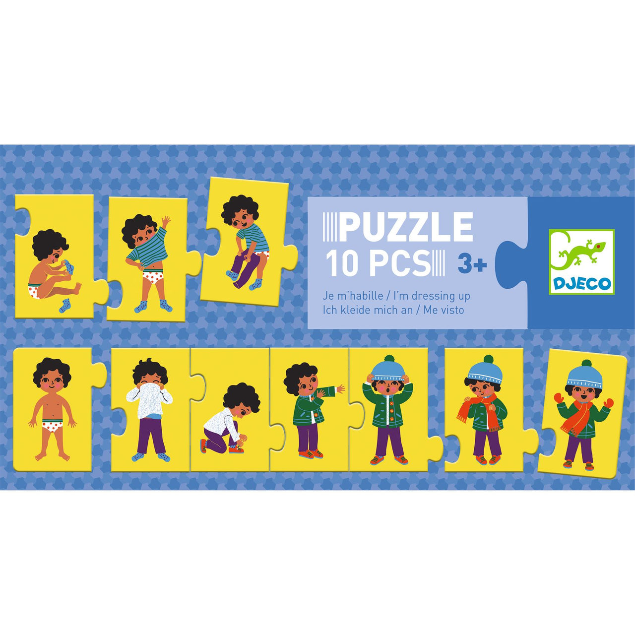 Djeco Puzzle frise I'm dressing up - 10 pcs