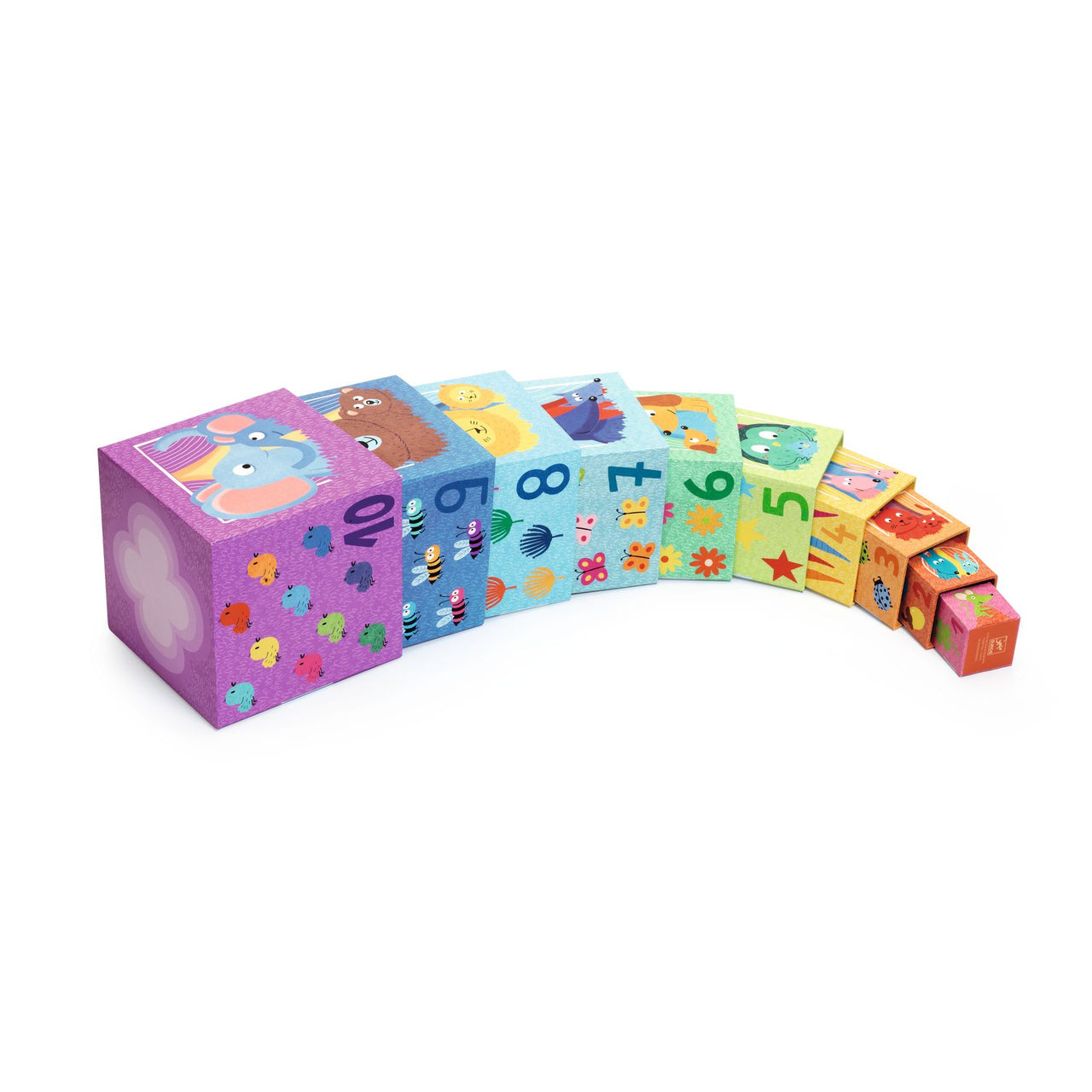 Djeco 10 Rainbow blocks