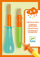 Djeco 3 ingenious paintbrushes