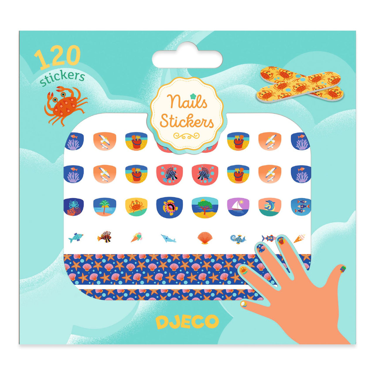 Djeco Nails Stickers - Mediterranean - FSC MIX