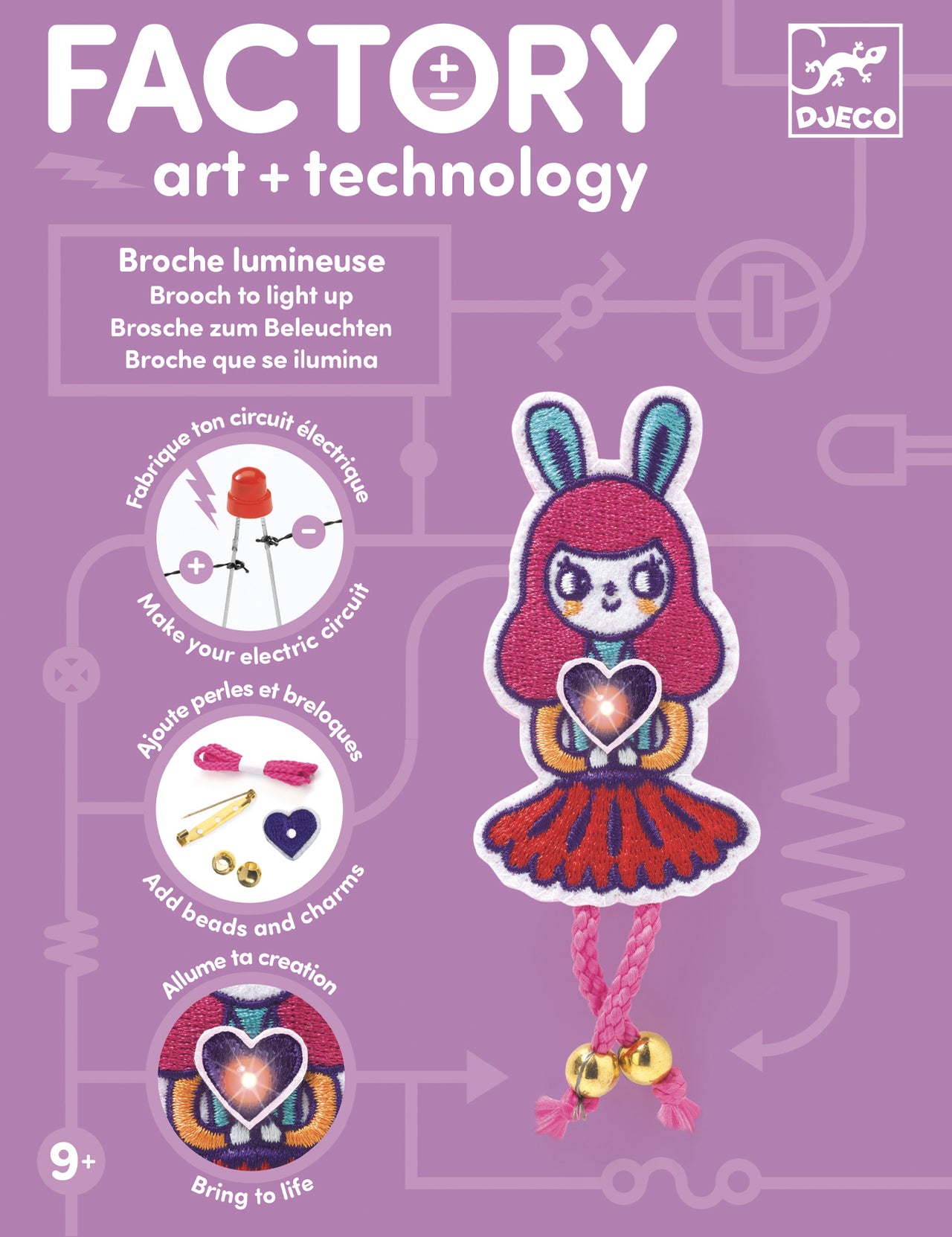 Djeco Brooch - Bunny girl