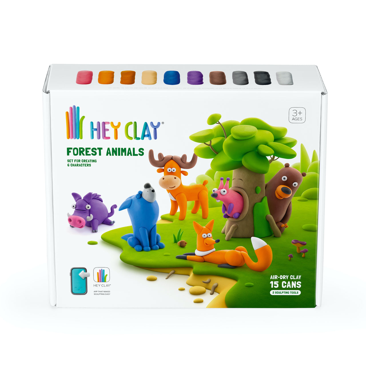 Hey Clay Lera Forest Animals (15 burkar)